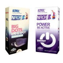 کاندوم کدکس مدل Power Be Active بسته 12 عددی به همراه کاندوم کدکس مدل BIG DOTS بسته 12 عددی