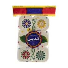 دستمال توالت تندیس مدل Flower بسته 6 عددی