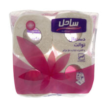 دستمال توالت ساحل مدل Pink بسته 4 عددی