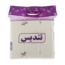 دستمال کاغذی 150 برگ تندیس مدل Purple بسته 3 عددی