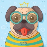 سگ شاد عینکی