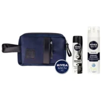 پک ژل اصلاح مردانه نیوآ مدل Sensitive و اسپری ضد تعریق مدل Invisible و کرم مرطوب کننده سری Men