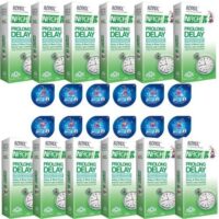 کاندوم ناچ کدکس مدل PROLONG DELAY مجموعه 12 عددی به همراه کاندوم ناچ کدکس مدل بلیسر بسته 12 عددی