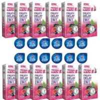 کاندوم ناچ کدکس مدل FRUITY 2IN1 مجموعه 12 عددی به همراه کاندوم ناچ کدکس مدل بلیسر بسته 12 عددی