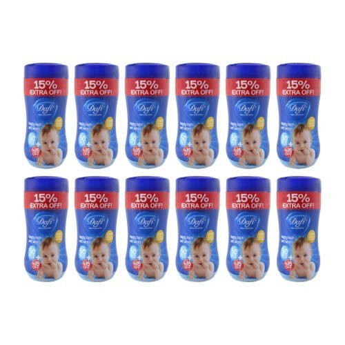 دستمال مرطوب دافی مدل nappy rash مجموعه 12 عددی