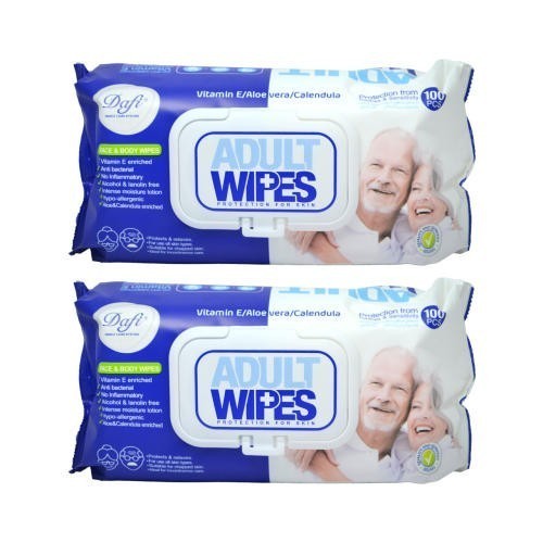 دستمال مرطوب دافی مدل Adult Wipes مجموعه 2 عددی 1 دستمال مرطوب دافی مدل Adult Wipes مجموعه 2 عددی