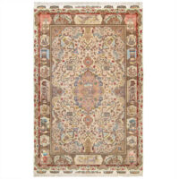 فرش دستباف هشت و نیم متری طرح گل نامی مدل 32568