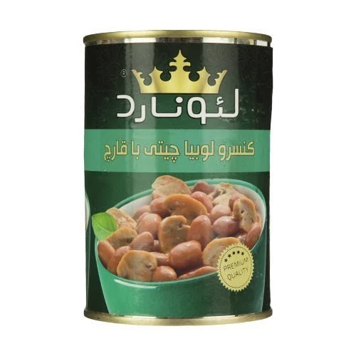 کنسرو لوبیا چیتی با قارچ لئونارد وزن 420 گرم