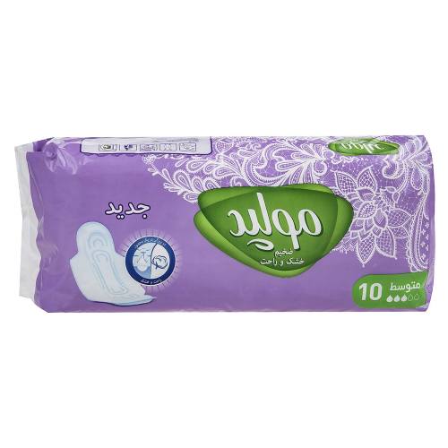 نوار بهداشتی مولپد مدل Extra Medium بسته 10 عددی 1 نوار بهداشتی مولپد مدل Extra Medium بسته 10 عددی