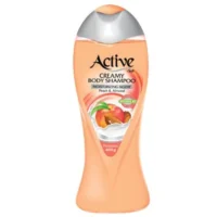 شامپو بدن کرمی اکتیو مدل Peach And Almond مقدار 400 گرم
