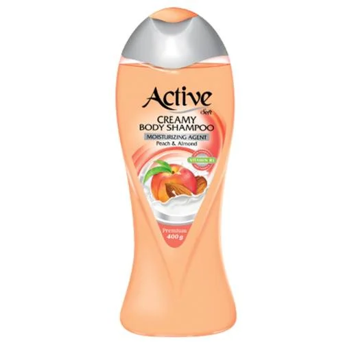 شامپو بدن کرمی اکتیو مدل Peach And Almond مقدار 400 گرم