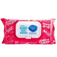 دستمال مرطوب پاک کننده کودک دافی مدل توت فرنگی