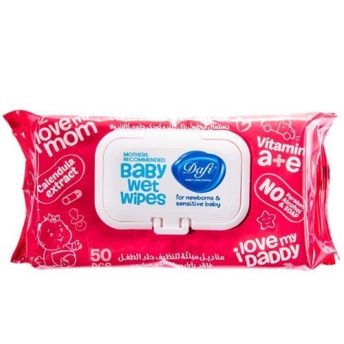 دستمال مرطوب پاک کننده کودک دافی مدل توت فرنگی