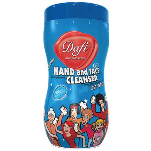 دستمال مرطوب کمر باریک دافی مدل پاک کننده دست و صورت کودک - بسته 70 عددی