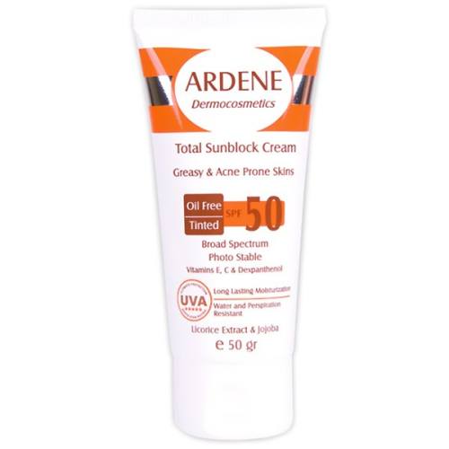 کرم ضد آفتاب رنگی آردن SPF50 1 کرم ضد آفتاب رنگی آردن SPF50