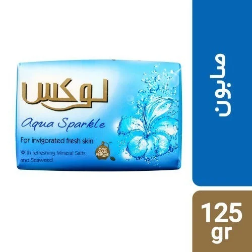 صابون لوکس مدل Aqua Sparkle مقدار 90 گرم بسته 6 عددی