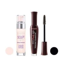 ریمل حجم دهنده بورژوا مدل Push up حجم 7 میلی لیتر به همراه هایلایتر بورژوا مدل Sculpt حجم 15 میلی لیتر