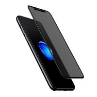 محافظ صفحه نمایش شیشه ای باسئوس مدلSoft edge Anti-peeping مناسب برای آیفون 10/X