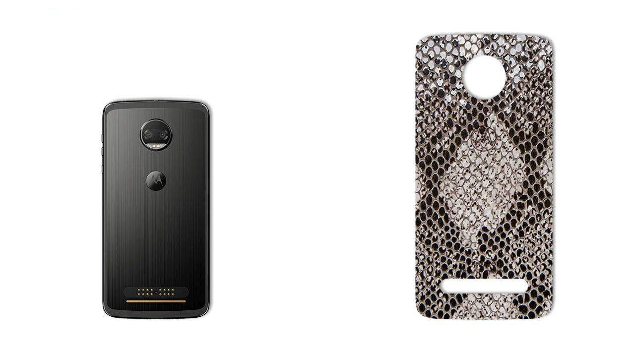 برچسب تزئینی ماهوت مدل Cobra-scale Leather مناسب برای گوشی Motorola Moto Z2 Force - تصویر 3