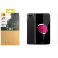 محافظ صفحه نمایش و پشت تمام چسب شیشه ای پیکسی مدل Top Clear مناسب برای گوشی اپل آیفون 8/7 پلاس محافظ صفحه نمایش و پشت تمام چسب شیشه ای پیکسی مدل Top Clear مناسب برای گوشی اپل آیفون 8/7 پلاس