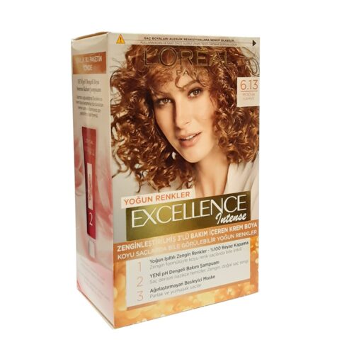 کیت رنگ مو لورآل سری Excellence شماره 6.13 حجم 48 میلی لیتر رنگ مسی