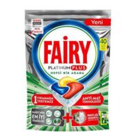 قرص ماشین ظرفشویی فیری مدل PLATINUM PLUS بسته 40 عددی