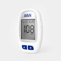 دستگاه تست قندخون آوان مدل AGM01 به همراه 100 عدد نوار تست قند خون