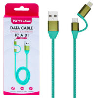 کابل تبدیل USB به microUSB/لایتنینگ تسکو مدل TC A101 طول 1 متر