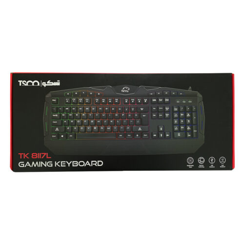 کیبورد مخصوص بازی تسکو مدل TK 8117 L