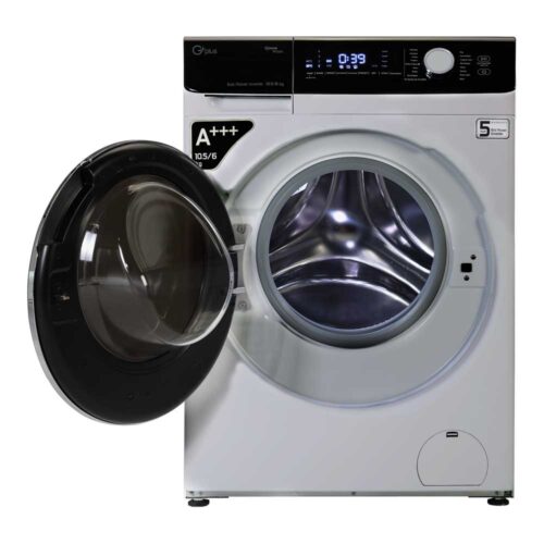 ماشین لباسشویی جی پلاس مدل GWM-KD1048S ظرفیت 10.5 کیلوگرم
