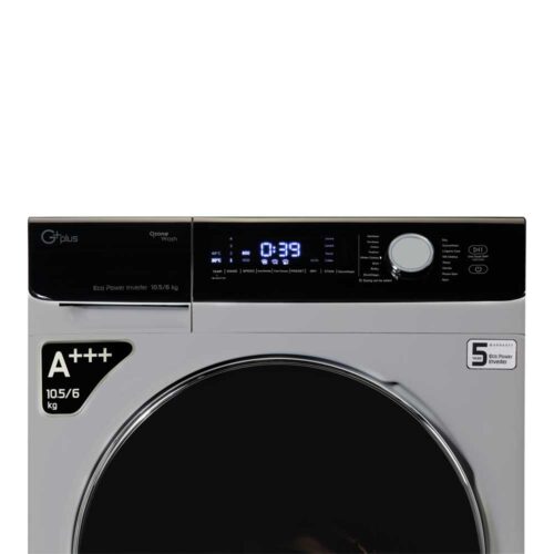 ماشین لباسشویی جی پلاس مدل GWM-KD1048S ظرفیت 10.5 کیلوگرم