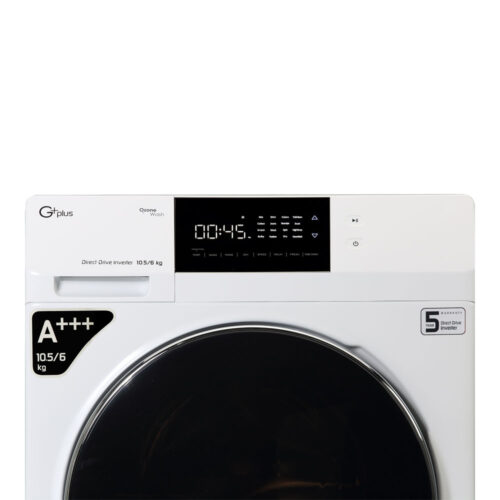 ماشین لباسشویی جی پلاس مدل GWM-KD1069W ظرفیت 10.5 کیلوگرم