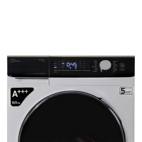 ماشین لباسشویی جی پلاس مدل GWM-K1048S ظرفیت 10.5 کیلوگرم