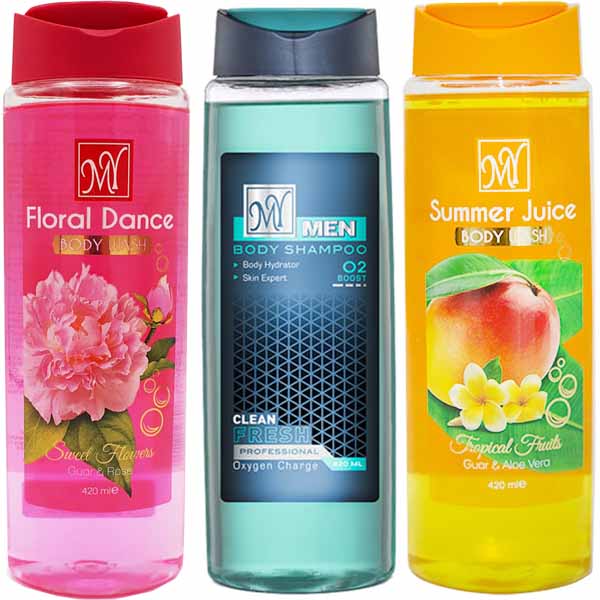 شامپو بدن مای کد s21 حجم 420 میلی لیتر مجموعه 3 عددی شامپو بدن مای کد s21 حجم 420 میلی لیتر مجموعه 3 عددی