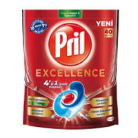 قرص ماشین ظرفشویی پریل مدل Excellence بسته 40 عددی