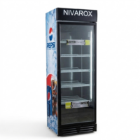 یخچال ویترینی ایستاده عرض 60 وان مشکی NIVAROX