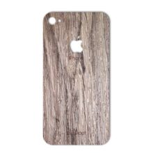 برچسب تزئینی ماهوت مدل Walnut Texture مناسب برای گوشی iPhone 4s