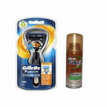 خود تراش ژیلت مدل Fusion Proglide Flexball همراه ژل اصلاح Fusion حجم 75 میلی لیتر