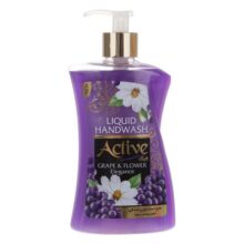 مایع دستشویی اکتیو مدل Grape & Flower مقدار 450 گرم