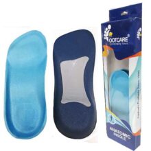 کفی طبی مردانه فوت کر ۳/۴ اورتوپدیک خار پاشنه مدل FOOTCARE MEMORY FOAM 3/4 ORTHOPEDIC INSOLE I-040