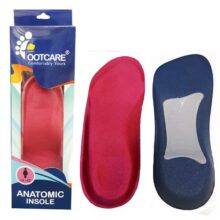 کفی طبی زنانه فوت کر ۳/۴ اورتوپدیک خار پاشنه مدل FOOTCARE MEMORY FOAM 3/4 ORTHOPEDIC INSOLE I-040