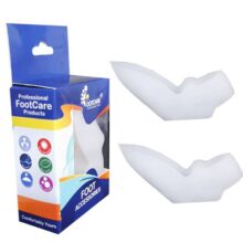 فاصله دهنده سیلیکونی دو انگشتی ساپورت دار فوت کر مدل FOOTCARE SILICONE GEL BUNION TOE SEPERATOR WITH SUPPORT S-014