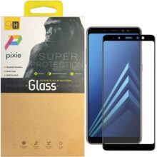 محافظ صفحه نمایش تمام چسب شیشه ای پیکسی مدل 5D مناسب برای گوشی سامسونگ Galaxy A8 Plus 2018